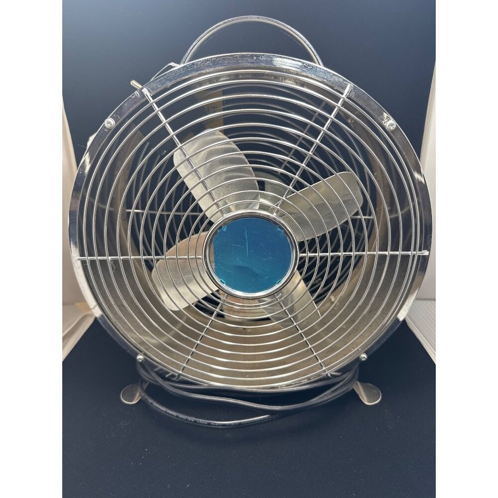Intertek Electric Fan FE 20 Personal Mini Fan Silver Stainless - NWT